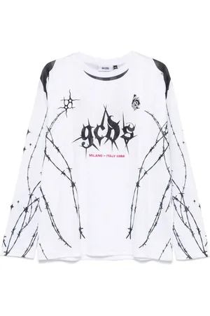 GCDS Camiseta con apliques del logo
