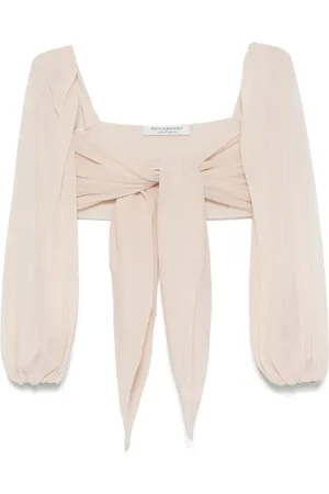 Serafini Top con detalle drapeado