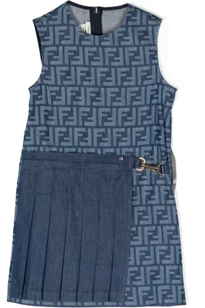 Fendi Vestido vaquero con monograma