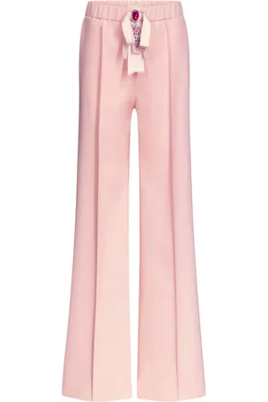 AREA Pantalones con aplique de cristales
