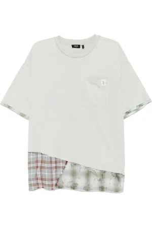 FIVE CM Camiseta con diseño patchwork