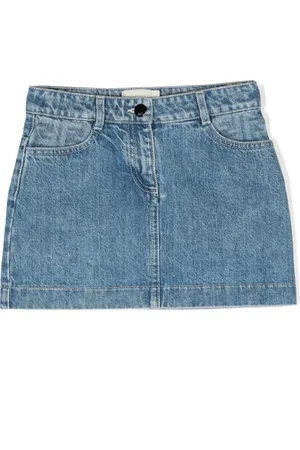 Fendi Minifalda vaquera con logo bordado