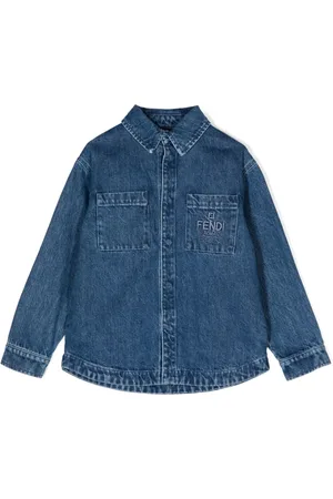 Fendi Chaqueta vaquera con logo bordado