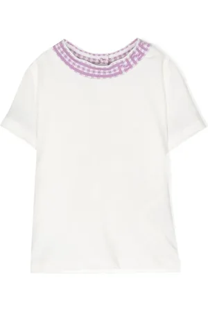 Fendi Camisa con cuello a cuadros