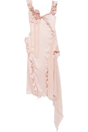 Rokh Minivestido con detalle fruncido
