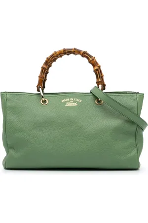 Gucci Bolso satchel Bamboo Shopper mediano de piel de becerro 2000-2015