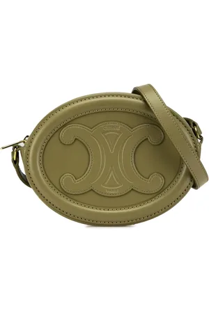Céline Bandolera Triomphe Oval pequeña de piel de becerro 2022
