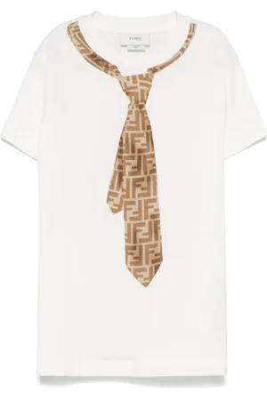 Fendi Camiseta con lazo estampado