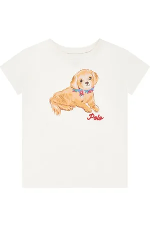 Ralph Lauren Camiseta con perro estampado