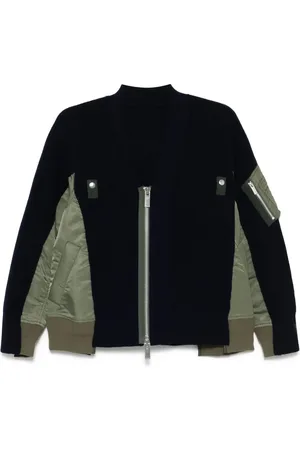 SACAI Cárdigan con paneles
