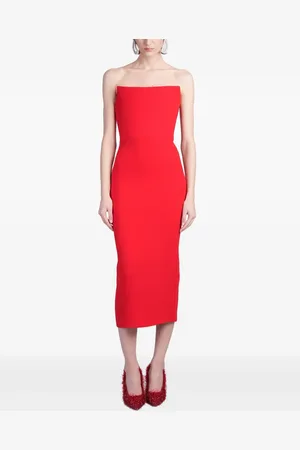 ALEX PERRY Vestido midi palabra de honor