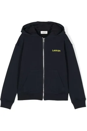 Lanvin Chaqueta con capucha y logo bordado