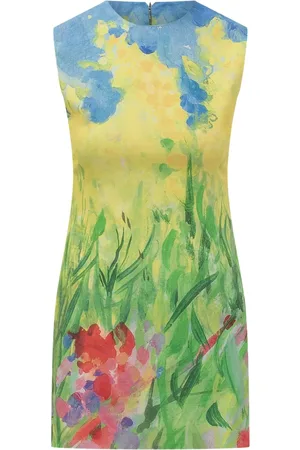 Msgm Vestido con motivo floral