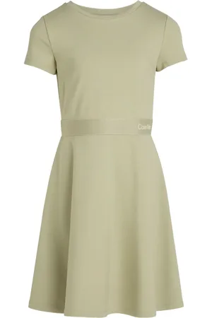 Calvin Klein Vestido acampanado con logo