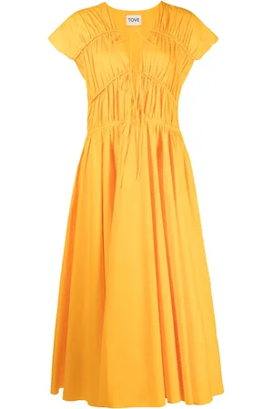 TOVE Vestido Ceres midi con diseño acampanado