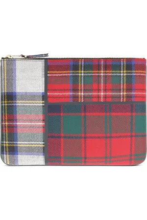 Comme des Garçons Bolso de mano a cuadros con diseño patchwork