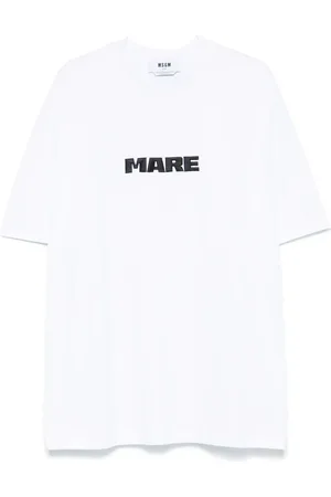 Msgm Camiseta con logo bordado