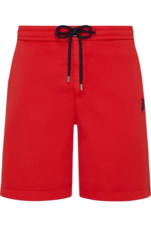Vilebrequin Pantalones cortos con motivo bordado de tortuga