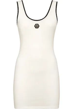 Philipp Plein Vestido de algodón stretch