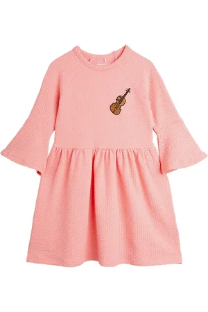 Mini Rodini Vestido con bordado Violin