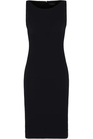 Emporio Armani Vestido de punto en zigzag