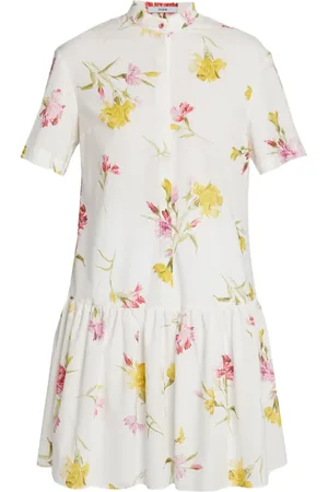Erdem Vestido camisero con estampado floral