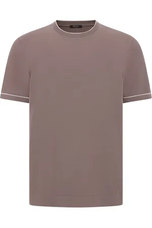 Boggi Milano Camiseta de punto fino de algodón