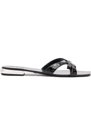Roberto Cavalli Sandalias planas con apliques