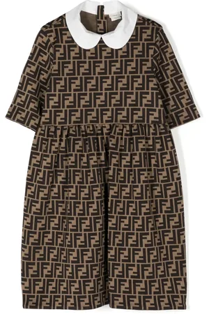 Fendi Vestido con motivo FF en jacquard