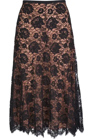 Michael Kors Falda Dance con encaje floral