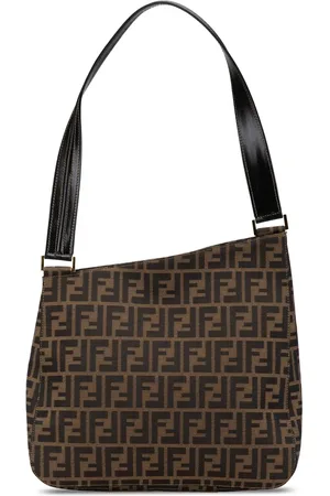 Fendi Bolso de hombro de lona con motivo del monograma Zucca característico 2000-2010