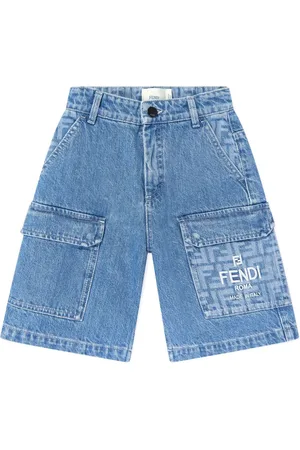 Fendi Pantalones vaqueros cortos con logo FF