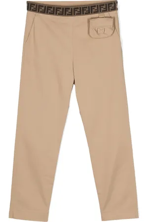 Fendi Pantalones ajustados con motivo FF