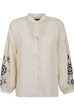 Max Mara Blusa con apliques en las mangas