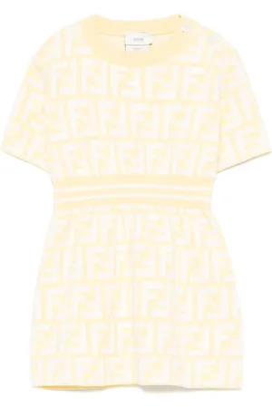 Fendi Vestido con motivo FF