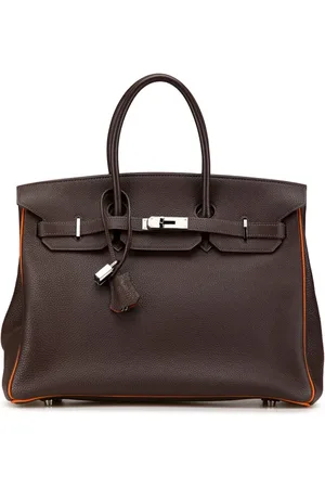 Hermès Bolso de mano Birkin Retourne 35 Special Order de piel Togo bicolor 2005