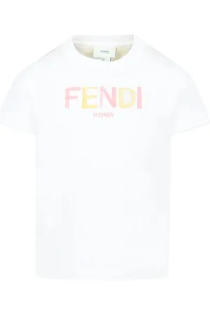 Fendi Camiseta con logo bordado