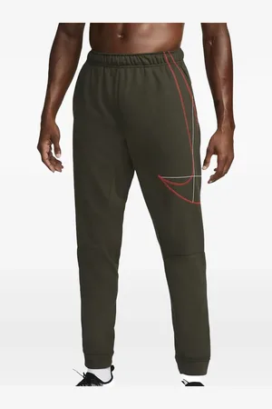 Nike Pantalones de chándal Dri-FIT Sequoia/Picante Red