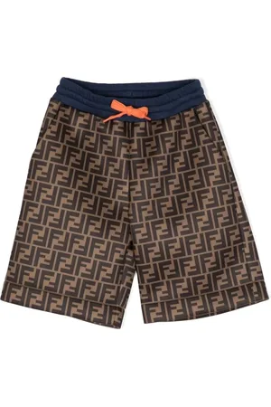 Fendi Pantalones cortos con cordones y logo FF