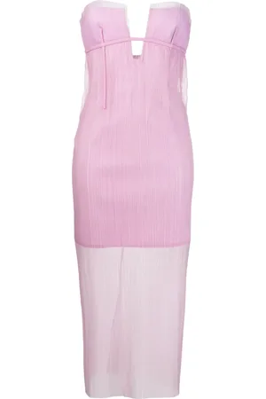 KRIZIA Vestido palabra de honor con aberturas