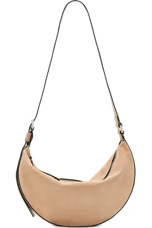 AllSaints Bolso de hombro Half Moon de ante