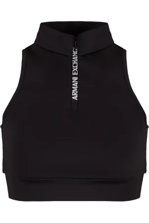 Armani Exchange Top corto con cremallera