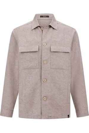Boggi Milano Sobrecamisa con efecto mélange
