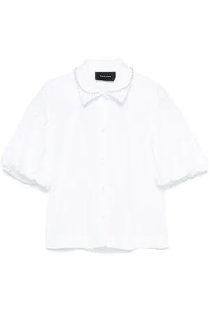 Simone Rocha Camisa con detalle de perlas artificiales