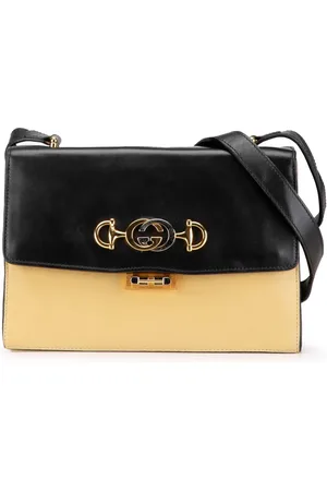 Gucci Bandolera Zumi Flap pequeño de piel bicolor 2000-2015