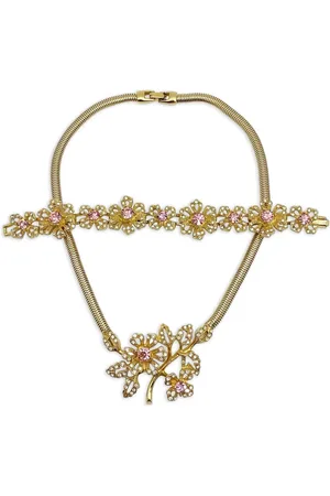 Givenchy Set de dos collares con motivo floral