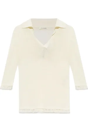 By Malene Birger Top con cuello en V