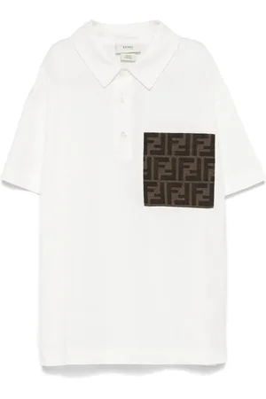 Fendi Polo de tejido jersey