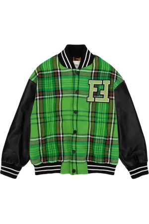 Fendi Chaqueta bómber a cuadros