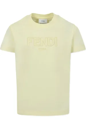 Fendi Camiseta con logo bordado